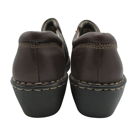 Eastland Clogs Full Slip On Tracie Women's 11W Brown Leather $90 Classic Casual - Picture 6 of 8